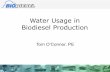 Water Usage in Biodiesel Production · PDF filepennycress, algae... US Feedstocks, 2009 soybean oil 46% animal fats 17% ... Biodiesel production shall contribute to the social and