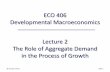 ECO 406 Developmental Macroeconomics Lecture 2 The … 406 - Lecture 02... · Developmental Macroeconomics ... then government spending must be increased ... Expansion of autonomous