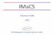 IMaCS - A Business  · PDF fileIMaCS - A business profile ... FIs, Public, Employees Introduction to Group ICRA: ... •Rane Madras •Roots •Dunlop •Amco Batteries Automotive