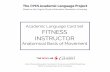 Academic Language Card Set FITNESS INSTRUCTOR · PDF filea variety of aerobic exercises. ... HINGE JOINT (Noun) A common class of synovial joint (including the ankle, elbow,