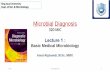 Microbial Diagnosis - مواقع اعضاء هيئة التدريس | KSU Facultyfac.ksu.edu.sa/sites/default/files/lecture_1-_2015.pdfI. Microbial Taxonomy. •Define classification,