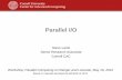 Parallel I/O - Cornell University Center for Advanced ... · PDF file4 Lustre Components • All Ranger file systems are Lustre, which is a globally available distributed file system.
