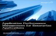 Application Performance Management for Enterprise Applications · PDF fileApplication Performance Management for Enterprise ... Expense Management Application, ... For example a Java