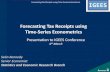 Forecasting Tax Receipts using Time-Series Econometricsigees.gov.ie/wp-content/uploads/2016/03/Forecasting-Tax-Receipts... · 2. Current Approach Forecasting Tax Receipts using Time-Series