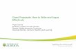 Grant Proposals: How to Write and Argue Effectivelygraves1/documents/documents/grant... · Grant Proposals: How to Write and Argue Effectively ... “Recently,!Albertahas!received!much!mediaaen
