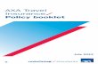 AXA Travel Insurance Policy booklet - TUI · PDF fileAXA Travel Insurance Policy booklet ... 2 The table shows the maximum benefits you can claim for each insured ... Emergency dental
