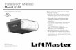 114A4758 LiftMaster Model 8155 Installation Manual · PDF fileInstallation Manual Model 8155 Please read this manual and the safety materials carefully! • The door WILL NOT CLOSE
