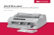 Single-Pocket Currency Scanner - Cummins Allison · PDF fileetcan ® DAIL 3 Daily cleaning of the JetScan® currency scanner is recommended to ensure maximum productivity and reliability,