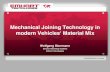 Mechanical Joining Technology in modern Vehicles' Material · PDF file3 Mechanical Joining - Characteristics Self Piercing Riveting (SPR) Joining technology for many materials (thin