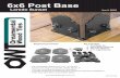 6x6 Post Base - The Home Depot the plate is installed dislodge the Decorative Plate from the base and rotate the post so the installed plate is facing the obstruction. Use and Care: