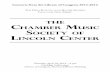 T HE C HAMBER M USIC SOCIETY F L INCOLN C ENTER · PDF fileT HE C HAMBER M USIC SOCIETY o F L INCOLN C ENTER fle Library of Congress Coolidge Auditorium flursday, April 10, 2014 —