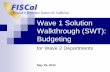 Wave 1 Solution Walkthrough - · PDF file03/06/2014 · Wave 1 Solution Walkthrough Objectives ... California’s Partner Agencies are working together to form the ... Hyperion Public