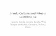 Hindu Culture and Rituals Lect#8 to 12 - Sunday School :: …balaviharganeshatempletn.org/downloaddoc/classfile/57aad...Hindu Culture and Rituals Lect#8 to 12 Upasna Kanda, Janana