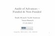 Audit of Advances – Funded & Non-Funded - vasai-icai.org Jaideep Sahasrabudhe 01.pdf · Audit of Advances – Funded & Non-Funded ... • Credit Appraisal • Sanctioning/Disbursement
