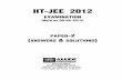 IIT-JEE 2012 -  · PDF filetarget : iit-jee 2013 iit-jee 2012 examination (h on 08-04-2012) paper answers solutions-2 ( &)