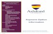 Payment Option Information - Ashford University Forms/Payment... · Military TA (Tuition Assistance) Direct ill (Voc Rehab) Information. Secondary Payment Option(s) Pell ... Verification/Award