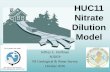 NJDEP-Nitrate Dilution Model - New  · PDF fileHUC11 Nitrate Dilution Model Jeffrey L. Hoffman NJDEP. NJ Geological & Water Survey. October 2016