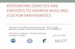 INTEGRATING GENETICS AND STATISTICS TO · PDF file · 2015-12-02INTEGRATING GENETICS AND STATISTICS TO ADDRESS ... Activities for students and teachers from the 6th grade genetics