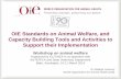 OIE Standards on Animal Welfare, and Capacity Building ...oldrpawe.oie.int/fileadmin/doc/eng/OIE_partners_events_ppts/OIE... · OIE Standards on Animal Welfare, and Capacity Building