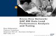 Know-How Network: SAP BW Data Load Performance  · PDF fileSAP BW Data Load Performance Analysis and Tuning ... ALE ALE IDOC ALE IDOC Update Rules Transfer ... high ABAP Runtime: