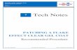 Tech Notes 7 - Interplastic Tech Note 7_Patching... · Tech Notes INTERPLASTIC CORPORATION Thermoset Resins Divison ISSUE 7 7 PATCHING A FLAKE EFFECT CLEAR GEL COAT Recommended Procedure
