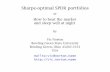 Sharpe-optimal SPDR portfolios - DACORhome.dacor.net/norton/finance-math/sospdr/bgsutalk.pdfSharpe-optimal SPDR portfolios or ... folio SOLS0, especially when the ... For the 418 week