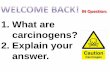 1. What are carcinogens? 2. Explain your answer.dwhitebio.weebly.com/uploads/7/2/3/2/7232694/carcinogens_2015... · Carcinogen PPT Notes: ... hybridisation with DNA/RNA probes ...