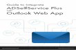 with Outlook Web App - ManageEngine document will guide you through the steps involved in integrating ADSelfService Plus with Outlook Web App (OWA). The document …