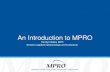 An Introduction to MPRO - Michigan SAS Users Group · PDF fileAn Introduction to MPRO ... Using SAS to Enable Health Care Quality Improvement ... Dynamic Data Exchange (DDE) • SAS