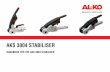AKS 3004 STABILISER - Home » AL-KO · PDF fileThe AKS 3004 stabiliser must be used in conjunction ... fit hexagonal self-locking nut and torque to ... determined using a special test