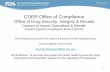 CDER Office of Compliance - Food and Drug Administration · PDF fileCDER Office of Compliance ... FDA compliance focal point for imports & exports of CDER regulated drugs ... • List
