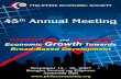 Souvenir Program - Philippine Economic Society · PDF fileSouvenir Program 45th Annual Meeting ... And if this fête raises the inveterate heckler’s “But if you’re so smart,