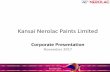 Kansai Nerolac Paints Limited - cdn. · PDF file•Open and lateral channels of communication within teams ... 2006 Change of name to Kansai Nerolac Paints Ltd. ... No. of Distribution