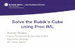 Solve the Rubik’s Cube Group Presentations...Solve the Rubik’s Cube using Proc IML. Overview Rubik’s Cube basics Translating the cube into linear algebra Steps to solving the