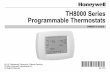 69-1701.fm TH8000 Series Programmable · PDF file3 69-1701 FEATURES Ł Large, Clear Display with BacklightingŠcurrent temperature, set temperature and time are easy-to-read and all