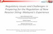 Regulatory Issues and Challenges in Preparing for the ... · PDF fileRegulatory Issues and Challenges in Preparing for the Regulation of New ... and Hire Purchase) ... Regulatory Issues
