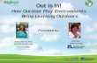 How Outdoor Play Environments Bring Learning Outdoors · PDF fileHow Outdoor Play Environments Bring Learning Outdoors Presented by: ... corkscrewing down a spiral slide the first