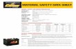 REVISION DATE: 12/16/10 MATERIAL SAFETY DATA … Deep Cycle Industrial Batteries.pdf · INGESTION: Ingestion of electrolyte can cause severe irritation of mouth, throat, esophagus