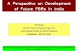 A Perspective on Development of Future FBRs in India Perspective on Development of Future FBRs in India S.C.Chetal Director, Reactor Engineering Group IndiraGandhi Centre for Atomic