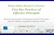Taking Wallace Research to Practice: Five Key … Wallace...Taking Wallace Research to Practice: Five Key Practices of Effective Principals ... data and processes to foster