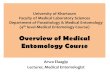 Overview of Medical Entomology Course - · PDF fileOverview of Medical Entomology Course Arwa Elaagip Lecturer, Medical Entomologist. Aims, Objectives and outcomes •This course will