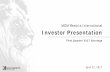 MGM Resorts International Investor Presentation · PDF fileForward-Looking Statements . Statements in this presentation that are not historical facts are forward-looking statements,