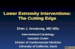 Lower Extremity Interventions: The Cutting Edge Extremity... · Lower Extremity Interventions: The Cutting Edge Ehrin J. Armstrong, ... Aachen Resonance Elutax 3 µg/mm² Unknown