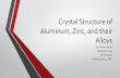 Crystal Structure of Aluminum, Zinc, and their Alloysyataiiya/E45/PROJECTS/MicroStru… ·  · 2014-12-08Crystal Structure of Aluminum, Zinc, and their Alloys By: Omar Fajardo Sebastian