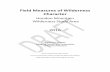 Field Measures of Wilderness · PDF filei Executive Summary This report summarizes field measures of wilderness character collected in the Hoodoo Mountain Wilderness Study Area (WSA)