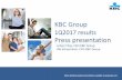 KBC Group - cibank.bg presentation_1Q17...security issued by the KBC Group. KBC believes that this presentation is ... o Strong performance of the commercial bank-insurance franchises