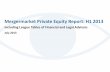 Including League Tables of Financial and Legal … 1 Mergermarket H1 2013 M&A Trend Report July 2013 Mergermarket Private Equity Report: H1 2013 Including League Tables of Financial