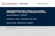 USAID/PRIMARY HEALTH CARE PROJECT IN IRAQ …pdf.usaid.gov/pdf_docs/PA00KD8B.pdf · USAID/ Primary Health Care Project in Iraq (PHCPI)-Annual Report FY2014 3 MONITORING & EVALUATION