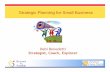 Strategist, Coach, Explorer - American Cheese Society€¦ ·  · 2017-01-05Strategic Planning for Small Business Debi Benedetti Strategist, Coach, Explorer. 2 Your Goals for Today