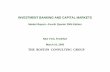 INVESTMENT BANKING AND CAPITAL MARKETS - … BANKING AND CAPITAL MARKETS ... Q4 2004 Market Report-BR-TM-NYC-10Mar05.ppt-7-(1) Equity Capital Markets (2) Debt Capital Markets Sources: